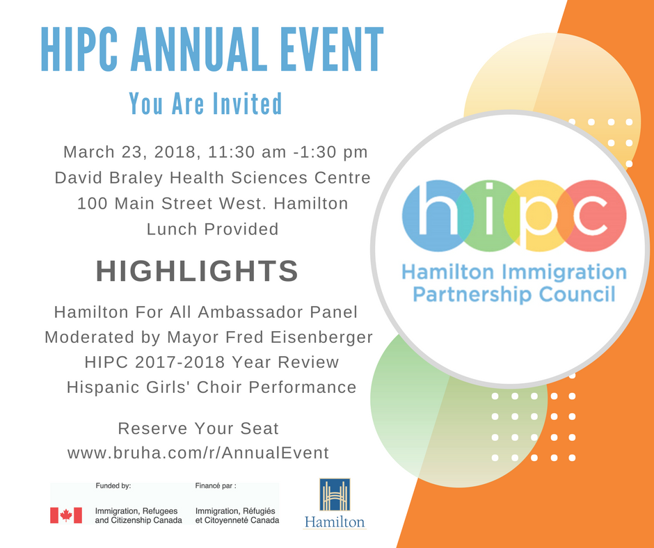 HipcHamilton's tweet photo. We look forward to seeing you on March 23 at the HIPC Annual Event &amp; Lunch from 11:30 am-1:30 pm. If you haven't registered yet, reserve your seat:  https://t.co/qrU5TuZR3k #HamOnt https://t.co/P3IjyR2Fiu