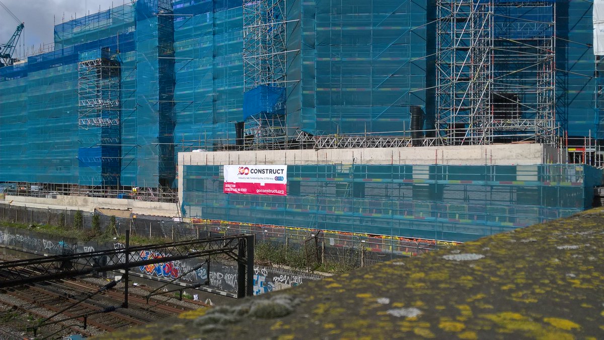 The Abbey site is getting ready for the open doors day next week. #opendoors18 <a href="/WatesGroup/">Wates Group</a>