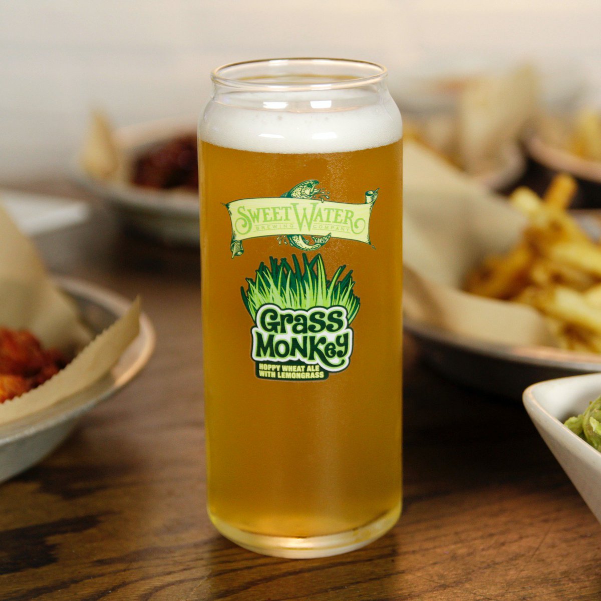 We’re counting down the days to <a href="/sweetwaterbrew/">SweetWater Brewery</a>'s 420Fest and giving away some great pint glasses every Friday in preparation! Swing by tonight, order your favorite Sweetwater brew, and take home this mighty fine Grass Monkey glass. 😎