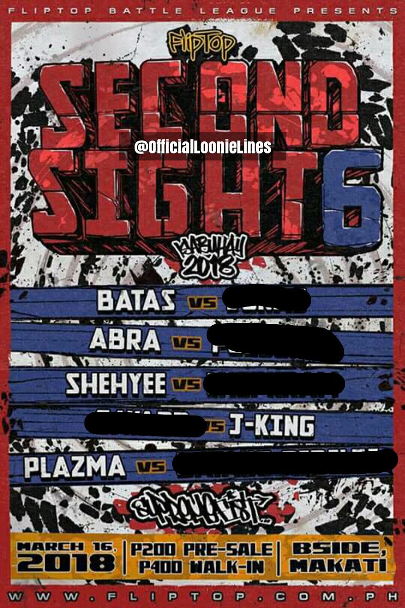 sonnybumatay's tweet photo. @FlipTop_Battles Results!!
#SecondSight6
#FlipTop https://t.co/aBJoaFyZtN