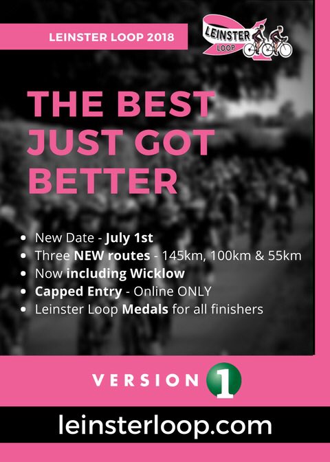 leinsterloop's tweet image. The Best Just Got Better. As part of our plan to continuously improve our sportive, we have implemented the following changes to the 2018 event. 

- 1st of July 2018 -
 
Register NOW at leinsterloop.com