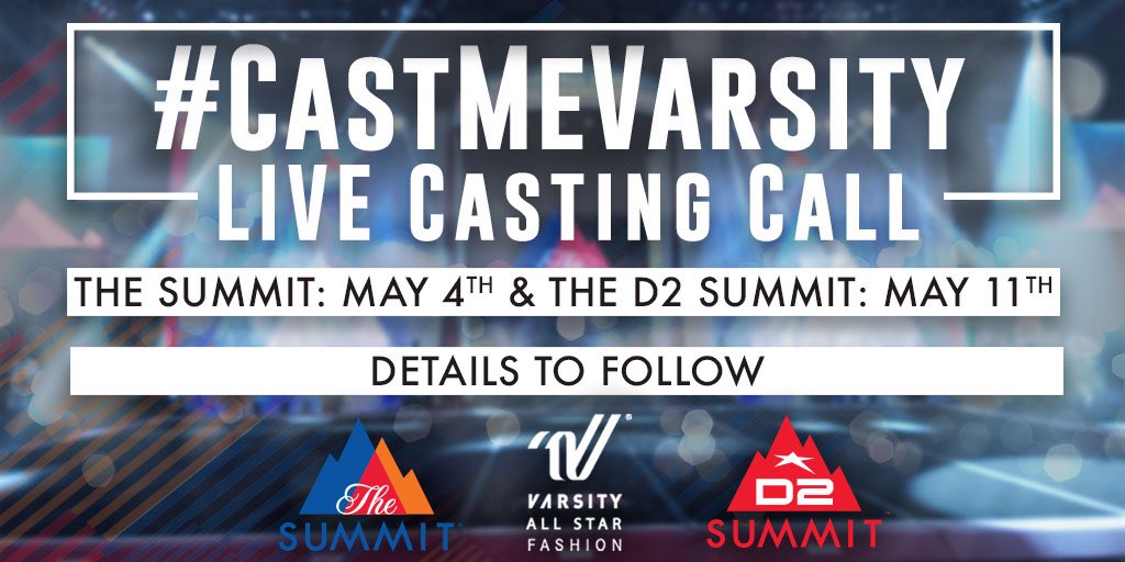 VASF_Updates's tweet photo. SURPRISE! 🎉 For the first time ever, we will have a LIVE #CastMeVarsity casting call at #TheSummit18 and #TheD2Summit18! Learn more >> https://t.co/s19gn4bWnZ https://t.co/nquMYa7ET7
