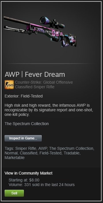 SantaPiM's tweet photo. AWP | Fever Dream - Giveaway! 🎁

✔️ Retweet.
✔️ Follow @SantaPiM &amp; @Goose .
✔️ Tag a friend.

Winner drawn in 24 hours. 🏆 https://t.co/uKV8J7on2F