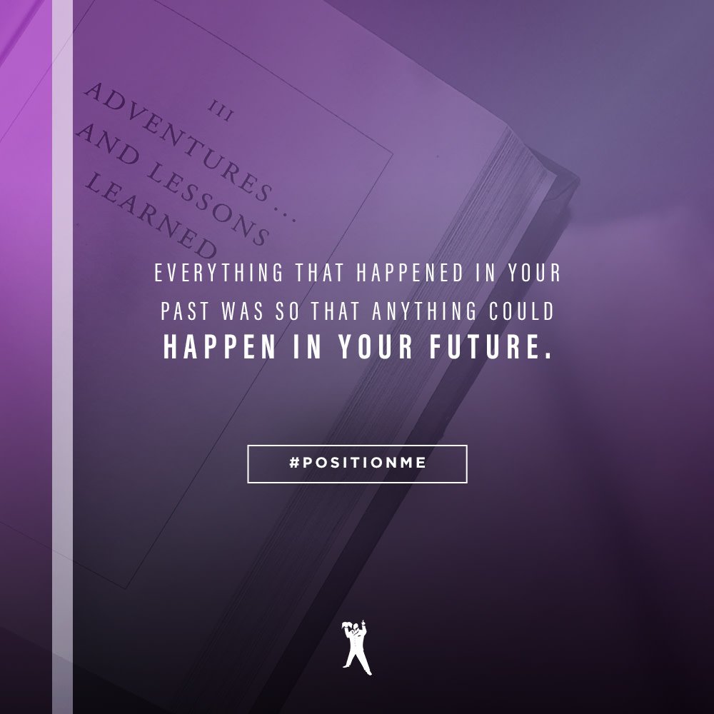 BishopJakes's tweet photo. Everything that happened in your past was so that anything could happen in your future. God will work it together for the good of those who love Him and are called according to His purpose. #PositionMe #DailyInspiration #QOTD https://t.co/DyRTZoiPk1