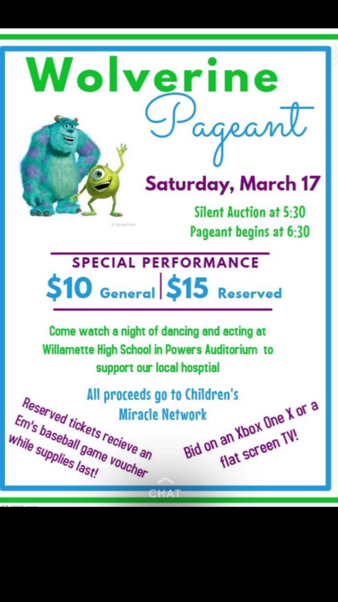 Wolverine_Pgnt's tweet photo. TOMMOROW! COME SAVE SOME BABIES! TICKETS WILL BE SOLD AT THE DOOR! https://t.co/8xrL8gYPBI