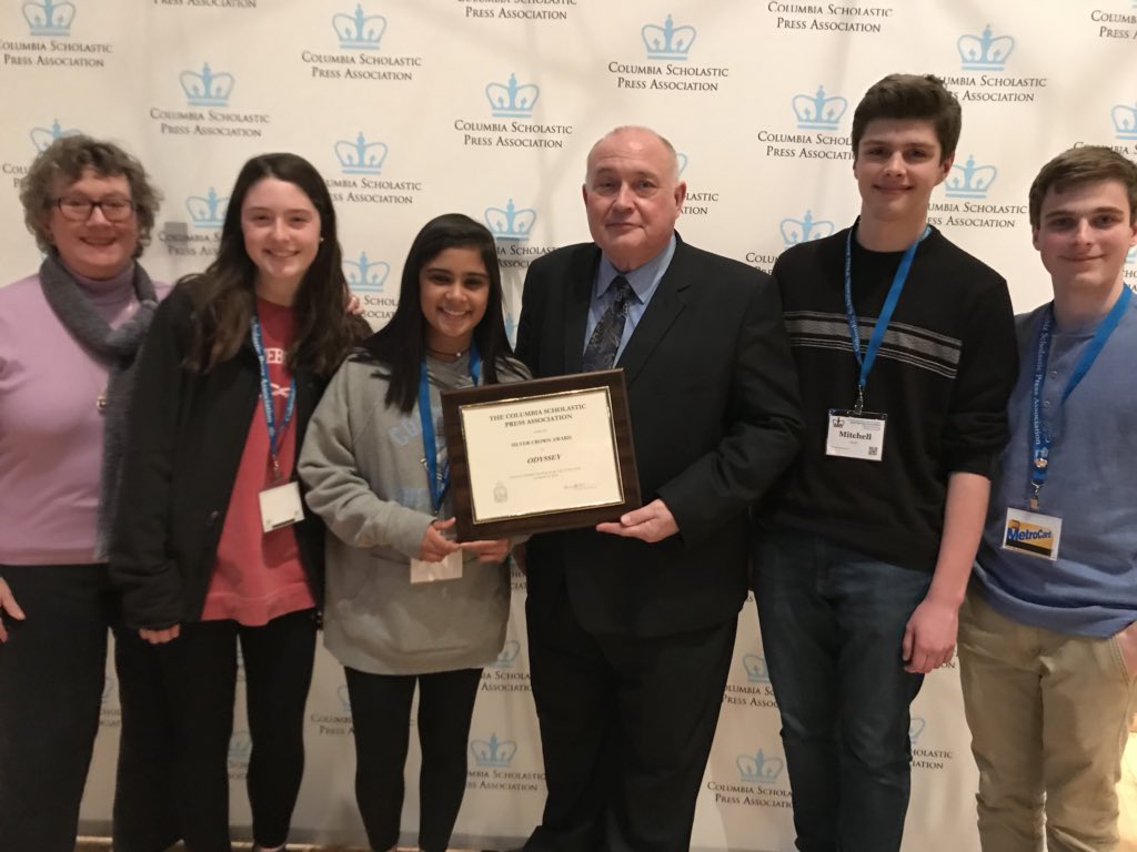 chantillynews's tweet photo. @CHSOdyssey and The Purple Tide are proud to accept two Silver Crowns for @Chantilly_HS. It was a great conference, and we will be sure to attend again next year. #cspasc18 https://t.co/QBdkWjscEF