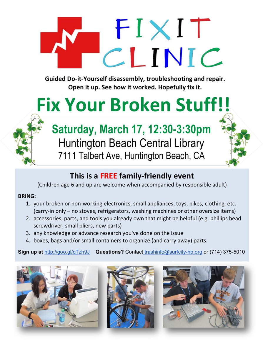 Haweselementary's tweet image. Community event!  #brokenstuff #fixit #free #diy #behawesome #hawesnation