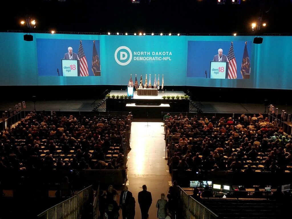 hansonfornd's tweet photo. Great lineup of speakers this afternoon at #demnpl18 #ndpol https://t.co/pv8NTD9N0e