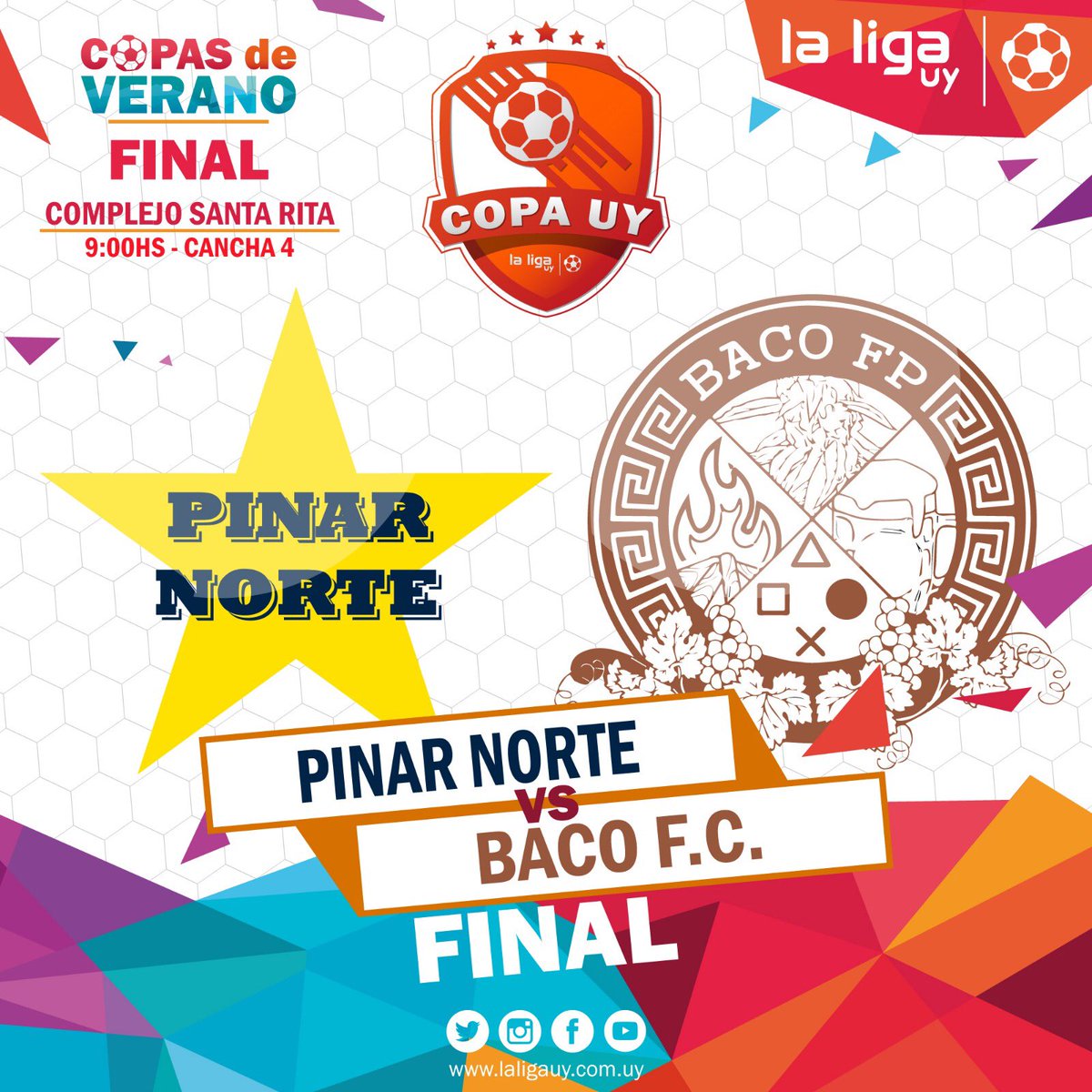 LaLigaUy's tweet photo. Final #CopaUy
@PinarNorteFC Vs BACO https://t.co/KHJoPblyKd