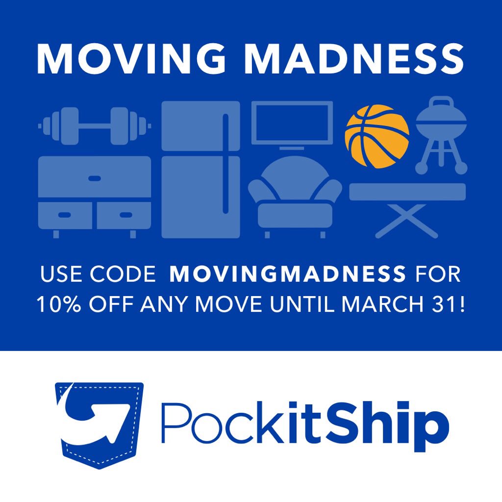 There’s a lot of tough picks in #MarchMadness... make the easiest pick of the month and choose #PockitShip for your moving needs!🏀 #shiphappens #moves #brackets #basketball #ncaa
