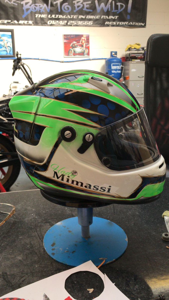 My new lid is ready! #soexcited #loveit #thankyou #reborntobewild #cheltenham #raceweekend <a href="/SheningtonKRC/">Shenington Kart Racing Club</a> <a href="/Smootheelicious/">Smootheelicious</a> 
#xcyber 
#iame #cadet #racing #karting #skrc #canadian #canada #canadianintheuk #dreambig #nineyearsold #followme #sponsors #sponsorship #partnership #f1
