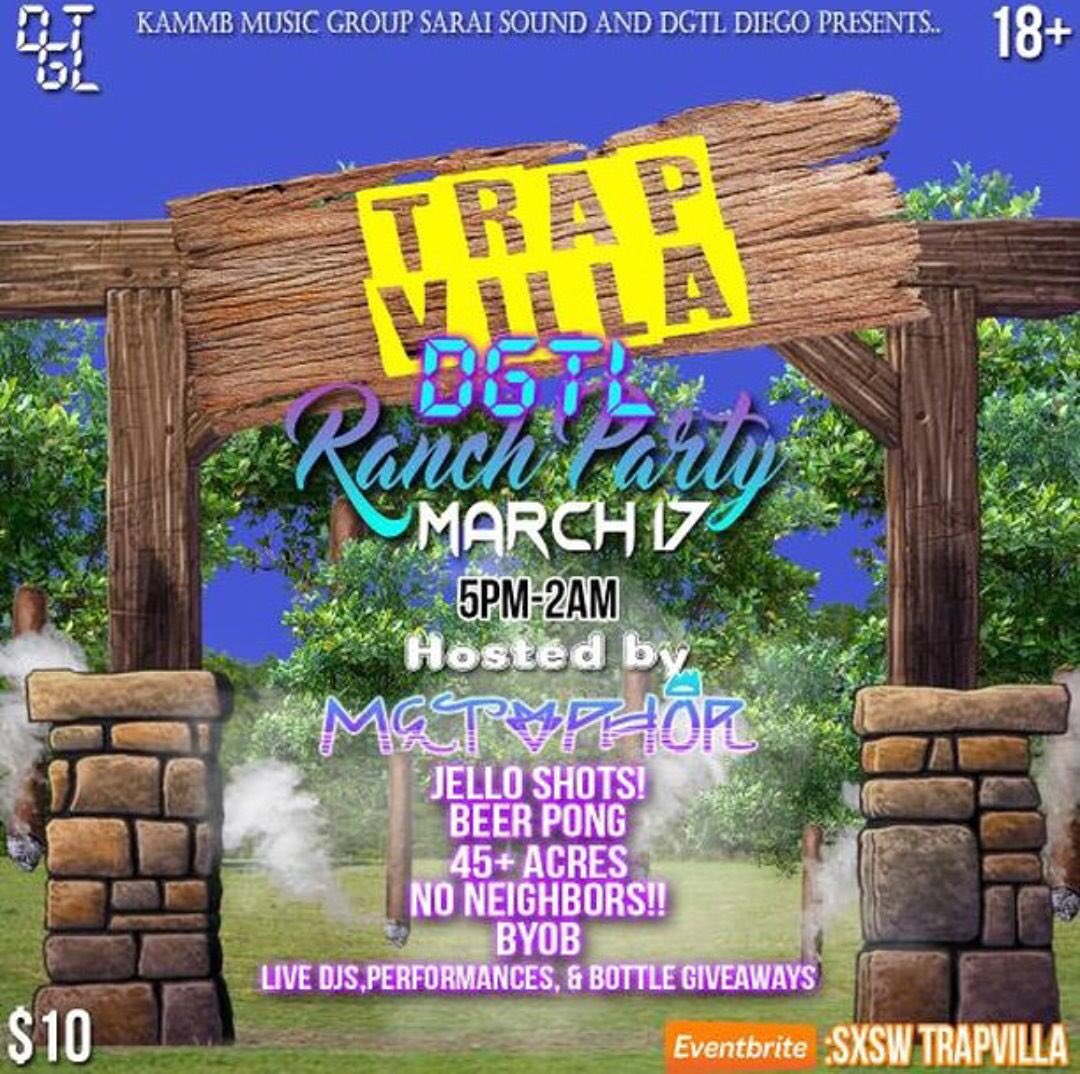 GR4NTofficial's tweet photo. SXSW it's going down tomorrow
🤘🏽🤘🏽🤘🏽
The @MetvphorRaps
#TrapVilla Mansion Rager
featuring performances by
@TheLilHBK
@thatboysonoma
@ASHXS314
+ more including yours truly 🙏🏼
tell them who you came to see at the door!!!
DM for tickets & info https://t.co/DK7YBHXmYD