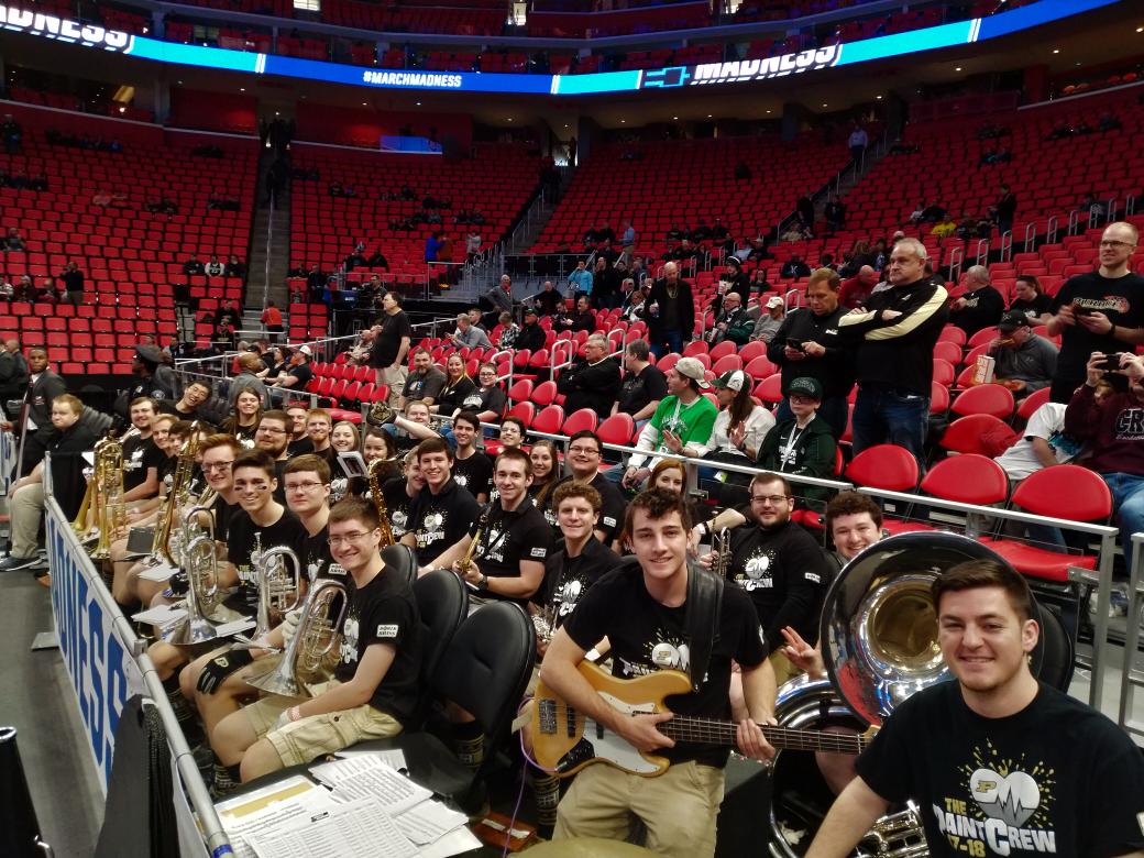 iSwartz's tweet photo. Game day! @BoilerBrass is ready to cheer on @BoilerBall! #BoilerUp and beat the Titans! Let's do this! https://t.co/eUCM8IXmN1