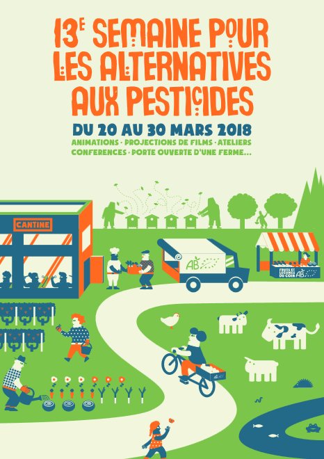 AggloLTC's tweet photo. [ÉVÉNEMENT]
 La semaine pour les alternatives aux pesticides, c'est du 20 au 30 mars 2018 ! 🌼🍎🥦🥕 Les 3 structures de bassin versant du territoire et de nombreux  partenaires s’associent pour participer à cette opération nationale. Programme complet >>https://t.co/CziBljO0zX https://t.co/4H3yBRlQVh