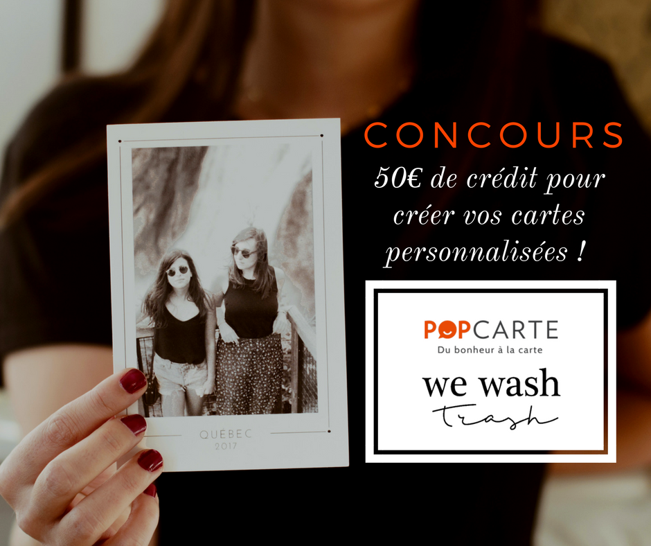 WeWashTrash's tweet photo. #CONCOURS | Tentez de remporter un crédit de 50€* pour créer et envoyer vos cartes personnalisées avec vos propres photos sur le site de Popcarte! 💌 Par ici → https://t.co/ORjVReLX58 #concoursblog https://t.co/KZlfoBek1J