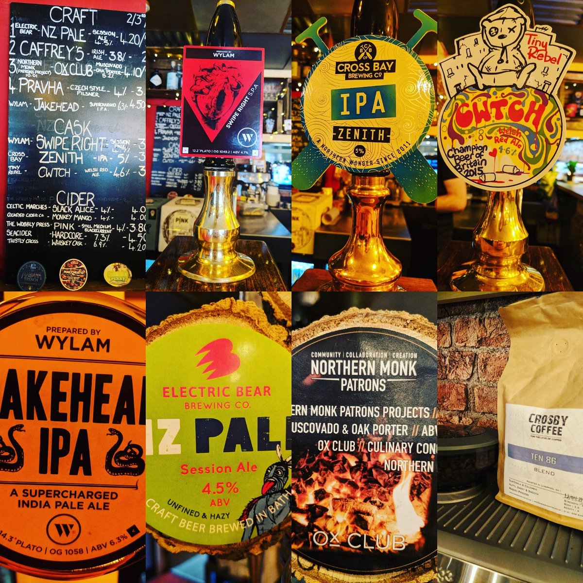 TrapandHatch's tweet photo. Some amazing choices for this fine Friday, including a brand new blend from @crosbycoffeeltd #ten86 @ElectricBearUK @northernmonkbrewco @wylambrewery @tinyrebelbrewco https://t.co/m4e0Rmh4z1