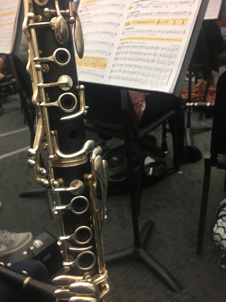 MDeal_CSMS's tweet photo. Had a wonderful time playing with the 6th grade band this morning!! Thank you Mr. Keane and the members of the clarinet section for making me feel welcome. #csmsband #MusicInOurSchoolsMonth https://t.co/dlBitcZF7H