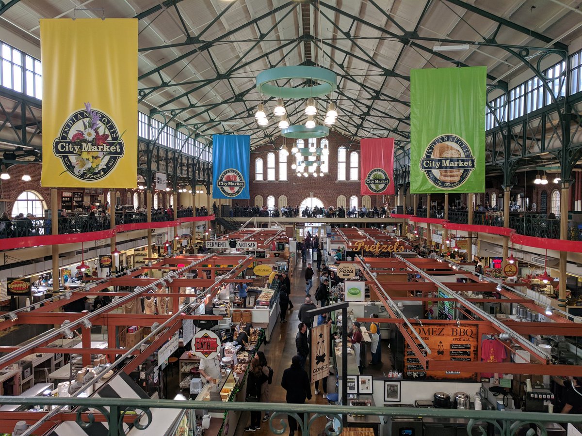 Visiting <a href="/IndyCM/">Indianapolis City Market</a> on a busy Friday!