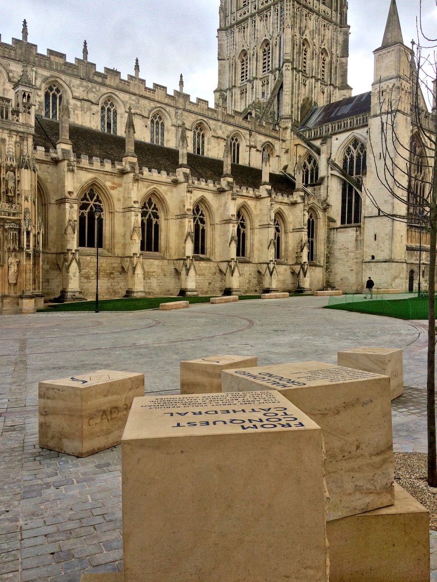 owentg's tweet photo. Loved seeing @ProjectPilgrim1 works finally nearing completion and refreshing to see new interpretation placing @GlosCathedral in the context of the whole city. And a shout out for @gloucesterrugby, of course #glawsfamily https://t.co/cSa9tGX1FZ