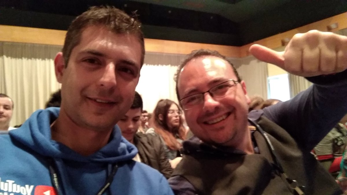 TweetMrNorman's tweet image. With @BorgFabian at #YoutubeTraining@FrancisZD