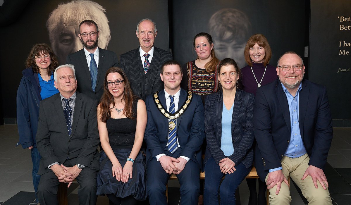 MaireZepf's tweet photo. Yesterday at HomePlace, there were awards too. St. Mary's College, Clady won the schools award and 5 individual young poets were awarded with wooden pens. Their beautiful poems were written after visits into nature around Lough Neagh and Lough Beg with @RSPBNI and @loughneaghlp. https://t.co/eUqaM54Z8m