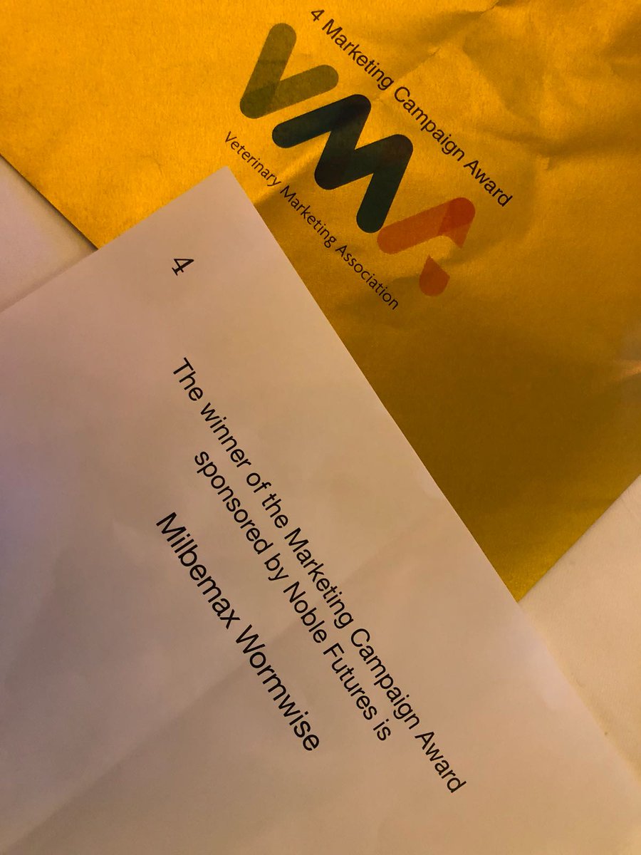 noblefutures's tweet photo. Congratulations to the @Elanco team for their well-deserved win at the #VMAawards today for the #Milbemax #wormwise campaign! Our #noblefutures MD Tony Noble is pictured presenting the award #proud #worthywinners https://t.co/d727iErloF