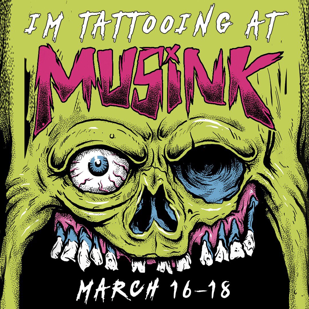 Heading down to Costa Mesa for my annual tradition <a href="/Musink_TatFest/">MUSINK</a>. Come visit me and <a href="/Jasontattooer/">Jason elliott</a> and <a href="/mikediaztattoos/">Mike Diaz</a> 🐺🐺🐺