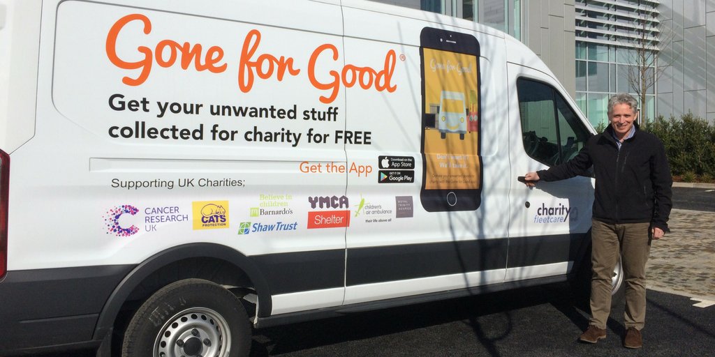 GoneForGoodApp's tweet photo. We're getting closer & closer to the launch of our new #courier service! We really hope it will transform the #charity donor experience in a positive way #DunmowHour https://t.co/zgistD6MxD