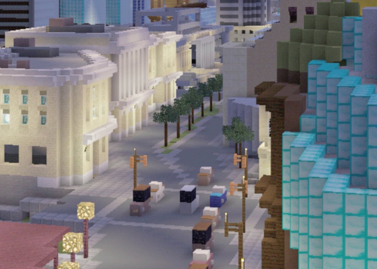 Mncrft_Toronto's tweet photo. My scale. Yonge and Front. #minecraftTO #minecraft #MCPE #TOpoli https://t.co/BXFQaLlxUV