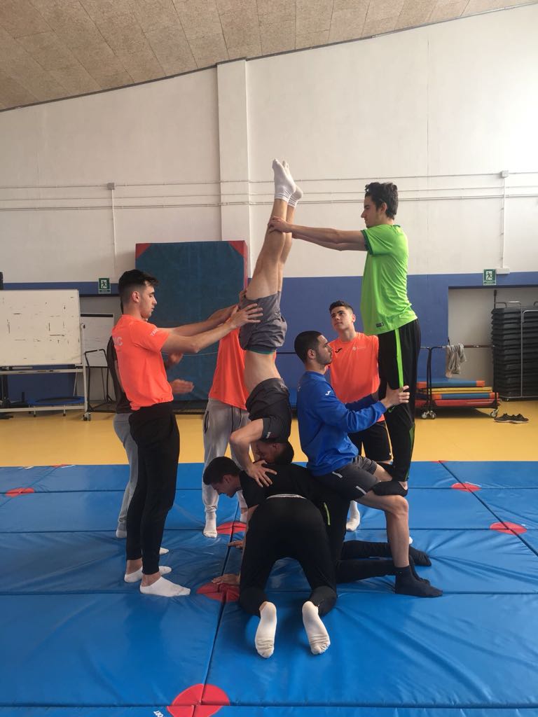 Inslessalines's tweet photo. Els alumnes de 1r de #TAFE de #LesSalines comencen la unitat didàctica d'#Acrosport. #SempreEnForma #FPPrat #elprateduca https://t.co/qyNaXRPXxJ