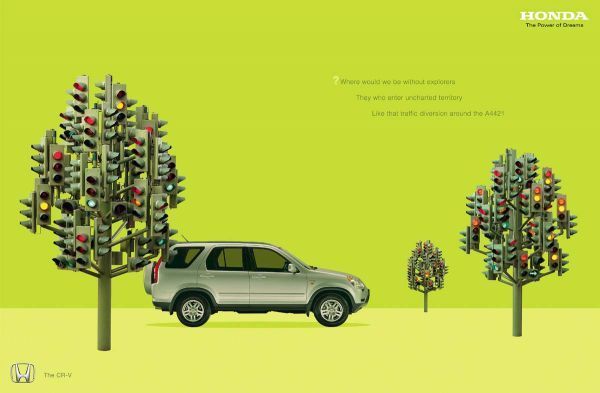 joelapompe's tweet photo. #PikassodOr2017 for this Road Safety poster from Lebanon, but this #LightTree by Pierre Vivant was used many times before… cc @Pikasso_ooh https://t.co/KRsk4ucAUP