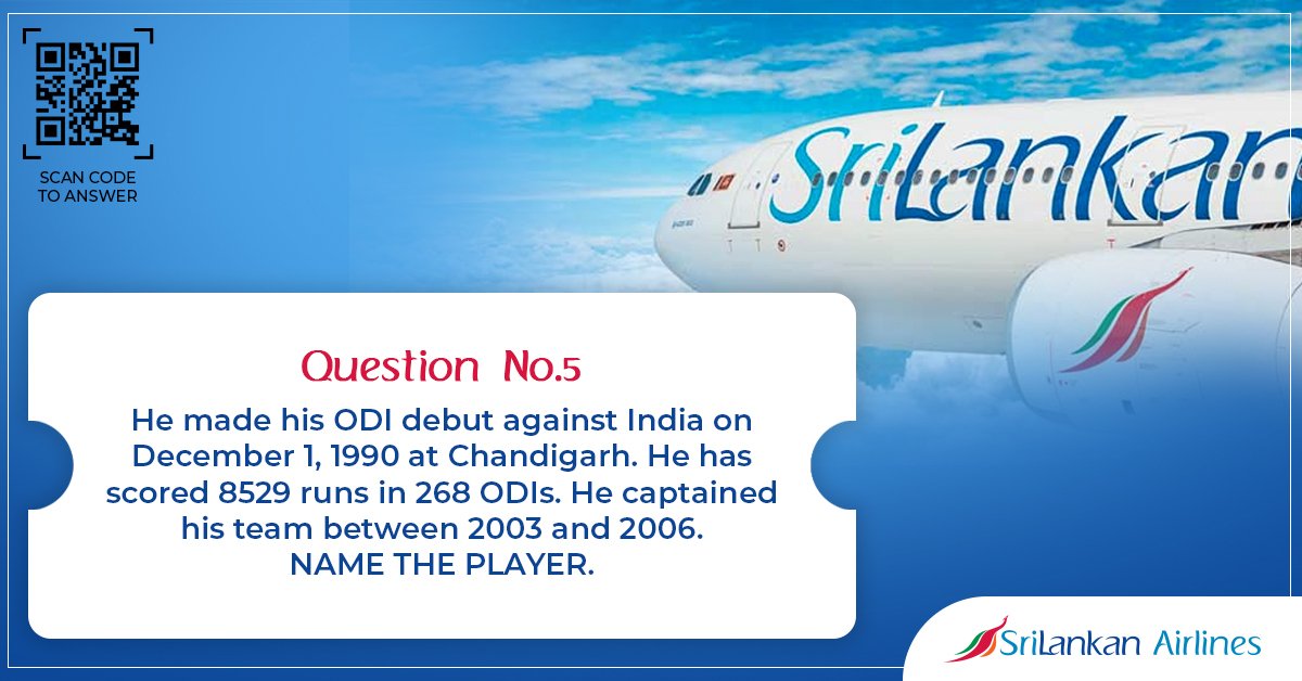 SLA_India's tweet photo. Final Question for Day 6 of the #FlyHighColombo #contest!

Answer all 5 questions here to be a Valid Entry: https://t.co/qDzwIW1iNh 

And stand a chance to win free tickets to Colombo!

T&amp;C: https://t.co/TjoSRBzfpW 

#HeroNidahasTrophy #FlySriLankan #Win #FreeTicketsToColombo https://t.co/rJ2BTln61L