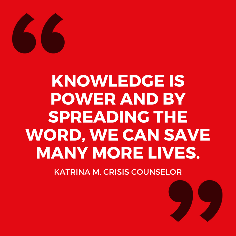 Share Crisis Text Line with your friends and family: it could save a life.

Text 741741 for free, confidential crisis support in the US.
