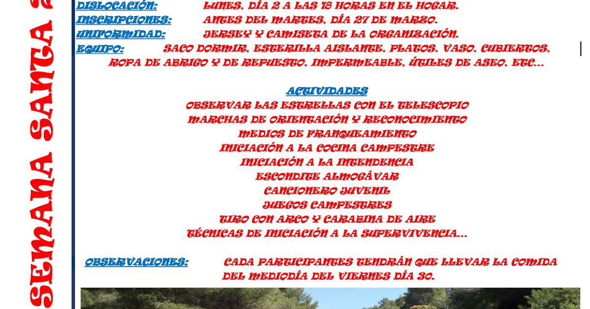 ojereus's tweet photo. ACAMPADA SEMANA SANTA 2018 https://t.co/mieb6N2JOC https://t.co/H7fhLFatcg