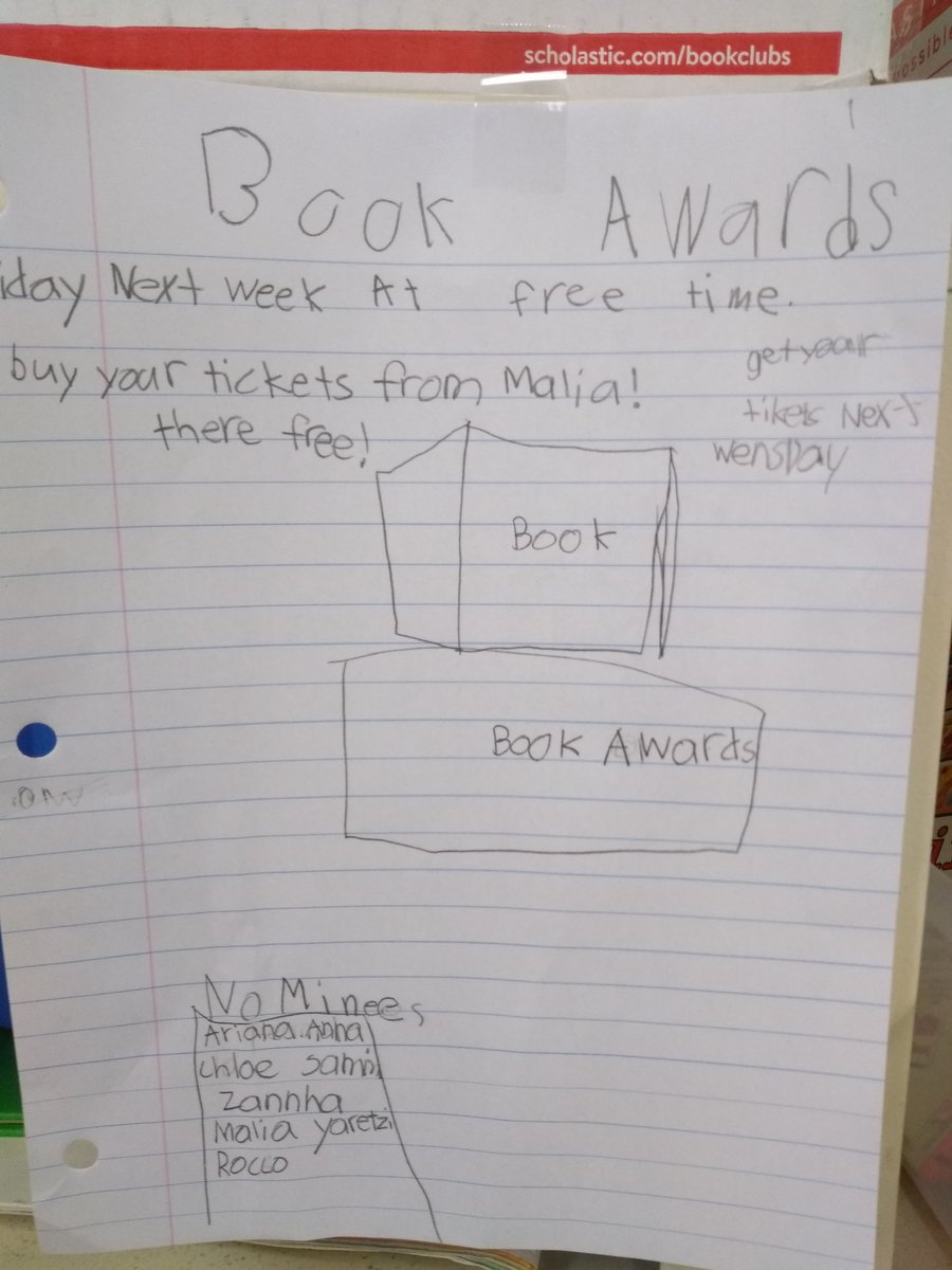 KatelynSaute's tweet photo. When some of your students choose to write their own books about math during math writing time and then decide to hold a book award contest during our next free time. Proud teacher moment. :) @TLSHawks #pvshares https://t.co/mPTuHTkpDk