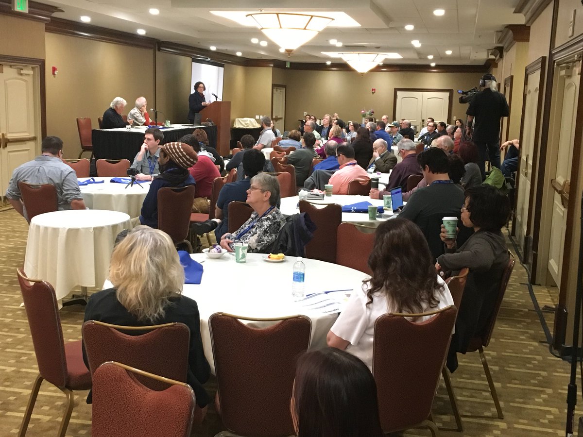 Opening session of the ACM West Conference in Sacramento. Experts telling why community media broadcasting to their neighbors is so important!