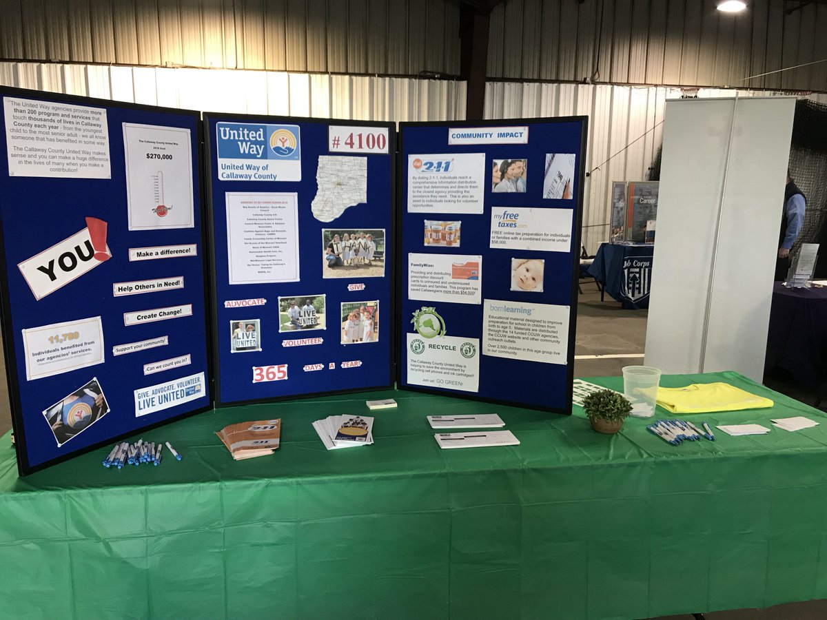 ccuw's tweet photo. Sharing volunteer opportunities and educating about our agencies services today at the Callaway Business Expo! https://t.co/U0f5eOwRrg