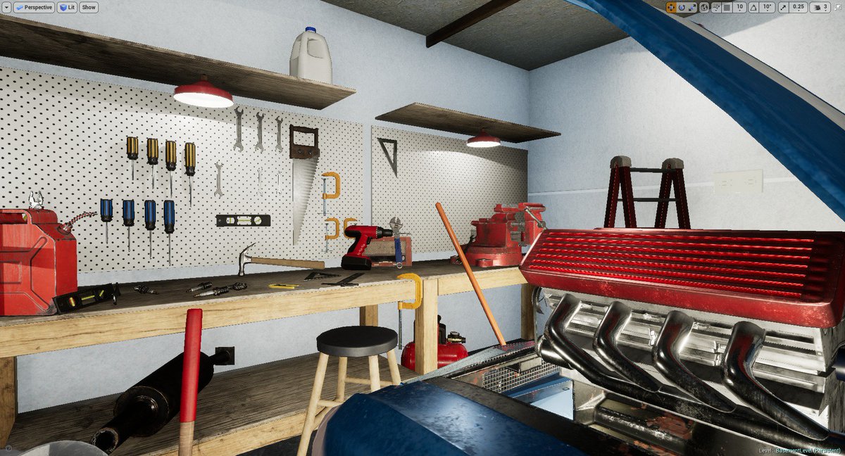 MiniWheelsGame's tweet image. Our garage is almost ready with the new car being installed inside! 🏎️ Would you like to test it out and go for a ride with us?
#EpicFriday #gamedev #indiegame #racing #karting #PimpMyRide #UE4 #testdrive