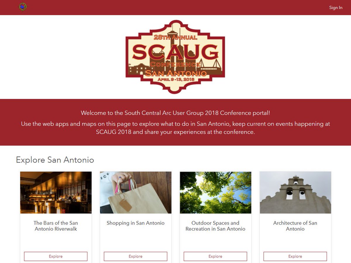 Great use of #ArcGIS #OpenData by the South Central Arc User Group (SCAUG) as a portal for their upcoming annual conference open-scaug.opendata.arcgis.com #GIS #Esri <a href="/URISA/">Geospatial Professional Network</a> <a href="/NSGIC/">NSGIC</a> <a href="/NASCIO/">NASCIO</a>