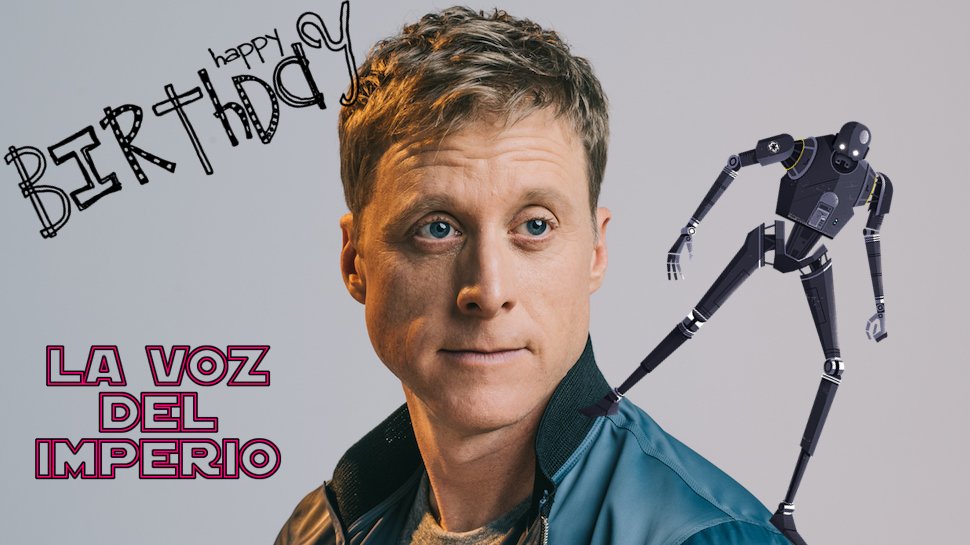 LaVozdelImperio's tweet photo. ¡Feliz cumpleaños a @AlanTudyk nuestro robot imp..rebelde K-2SO! https://t.co/WqgAX1PRnB