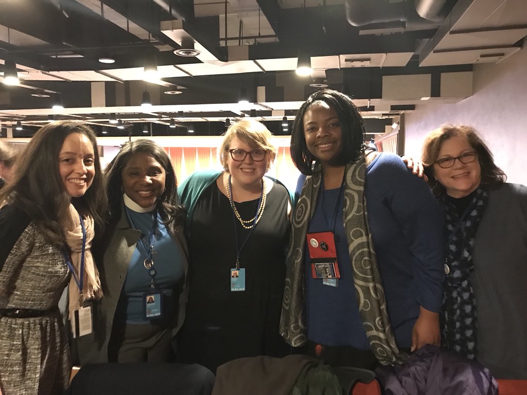 revdionneb's tweet photo. @ecumenicalwomen and sister peacemakers at @UN_Women at side event #MeToo-What NOW? Women in the Media: From Outcry to Action! TOGETHER we can end gender based violence NOW! #csw62 #EWCSW62 #TimeIsNow https://t.co/JHli0Vv9Lm