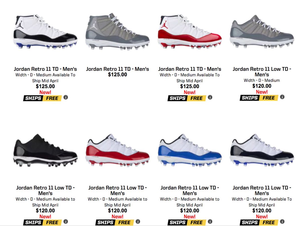 jordan 11 cleats eastbay