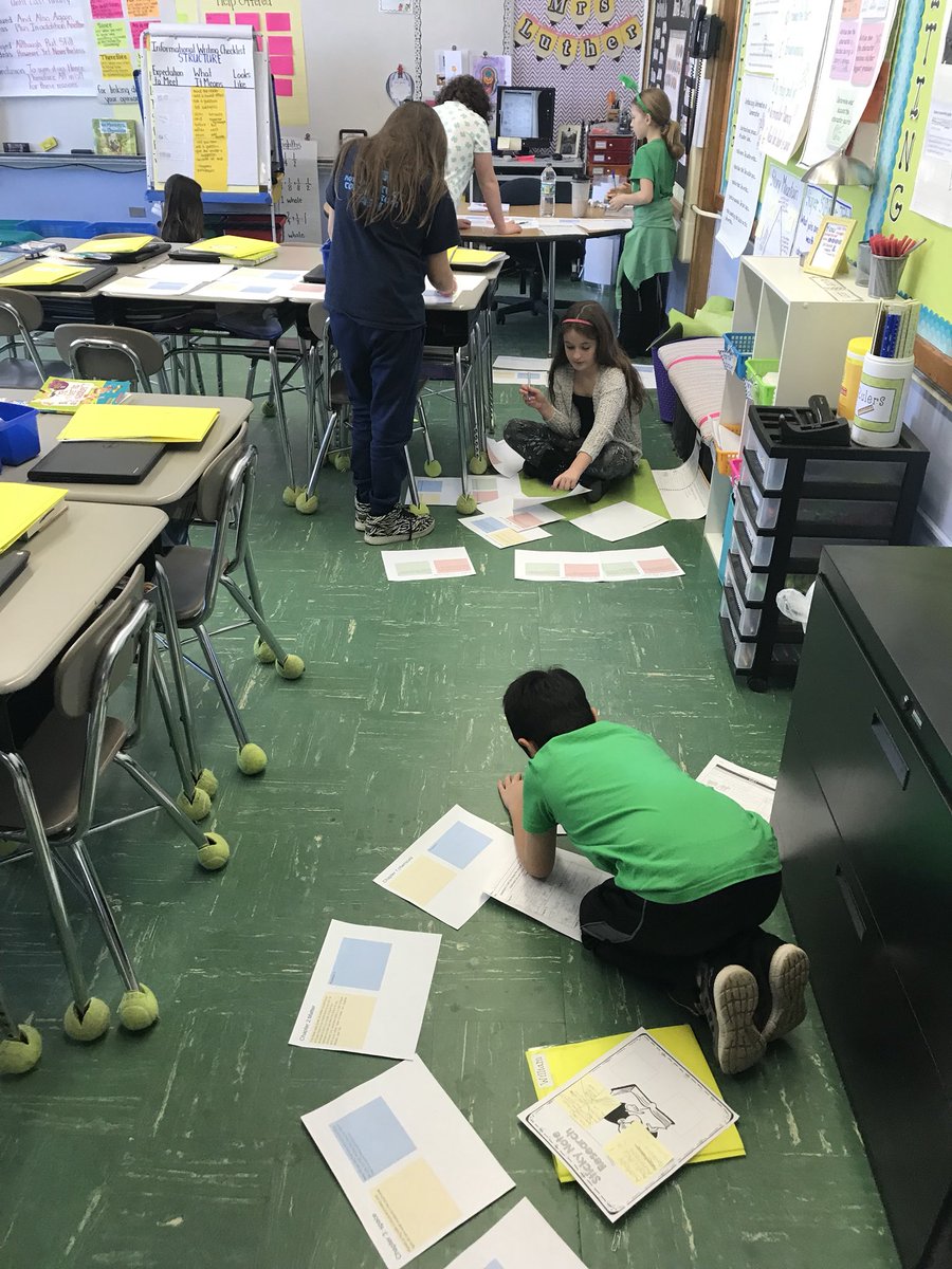 Students look across their drafts for balance, structure, and organization while using their writers’ checklists to revise #tcrwp #MTPSpride #MTPSwrites