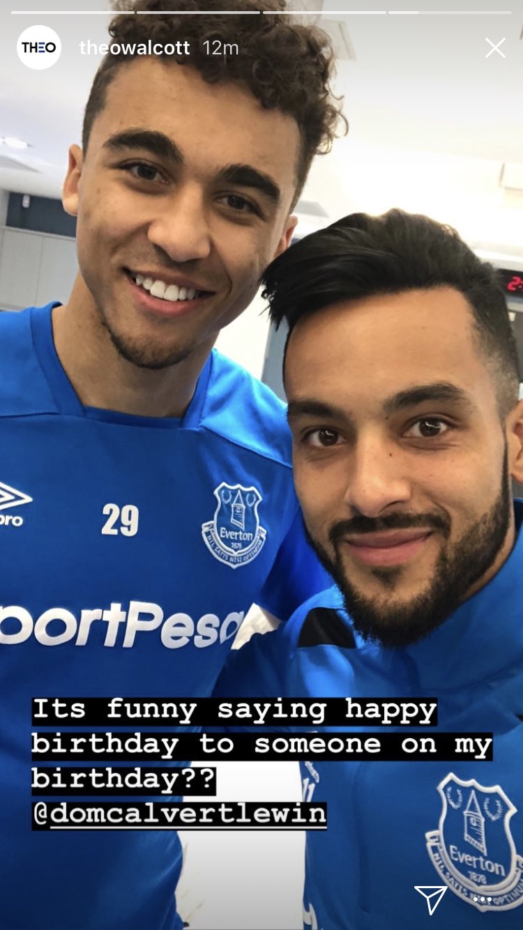 Theo Walcott s latest Instagram story post wishing DCL a happy birthday  