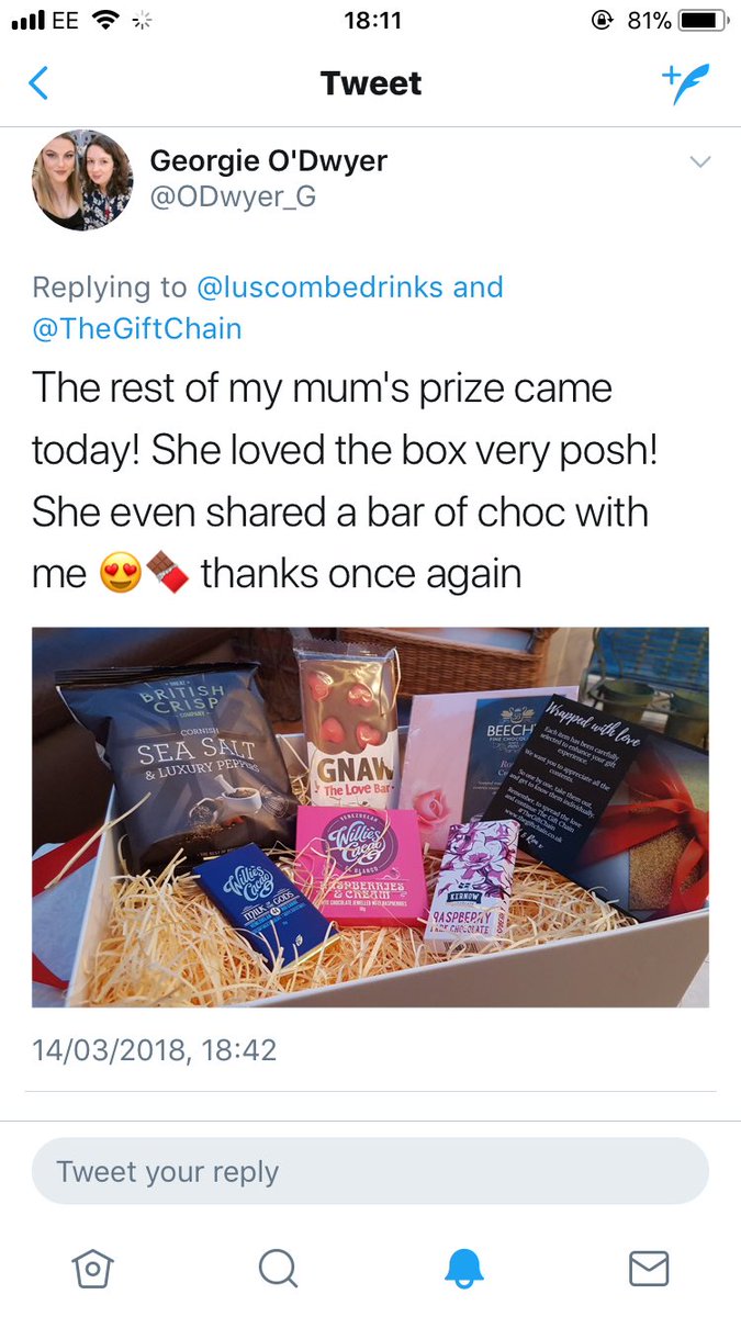 TheGiftChain's tweet image. 🎉Congratulations to our winner!!🎉 The Mother’s Day competition with @luscombedrinks🥂 
We love hearing from our customers💕✨

#thegiftchain #giving #gifts #mothersday #family #chocolates #pink #ChocolateHeaven #yummy #giftbox #hamper #MothersDay2018  #roses #superwoman