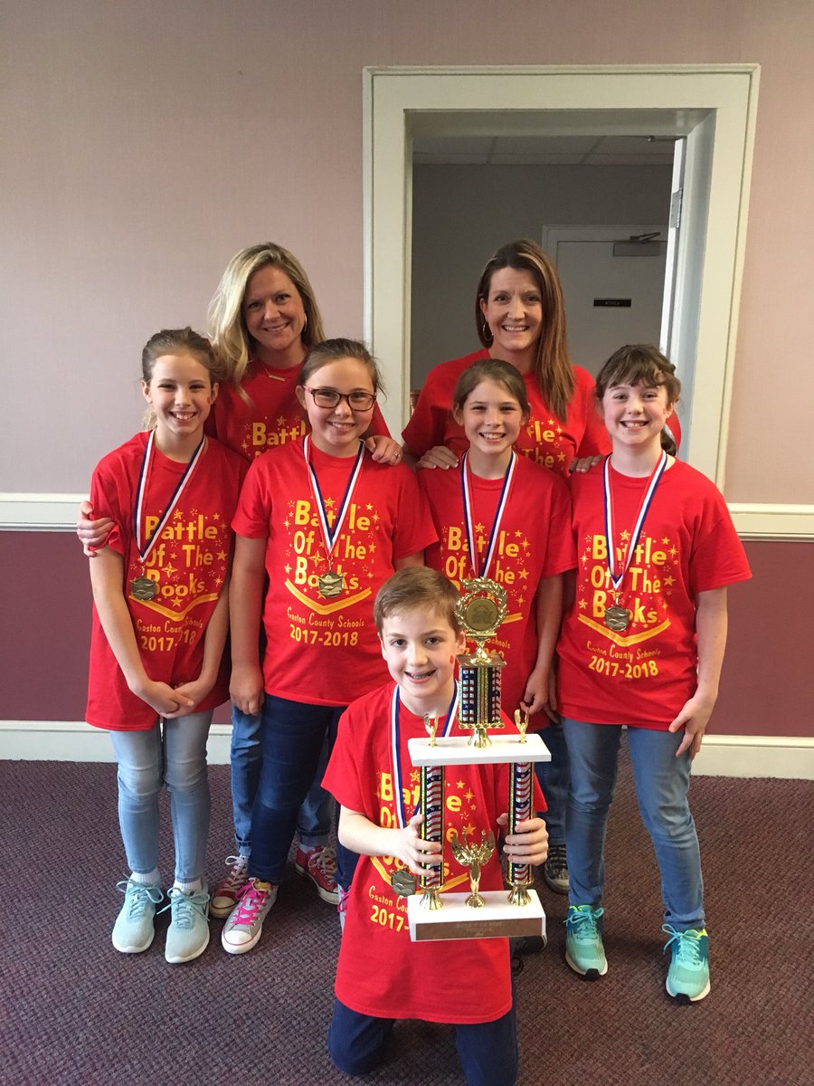 Crosbys5th's tweet photo. Adding another first place to the week! So very proud of our Battle of the Books team! #gcsk12 #wildcatpride https://t.co/HMQBmDEQvJ