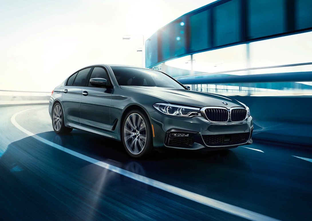 The BMW 5 Series is great at turning corners and heads.