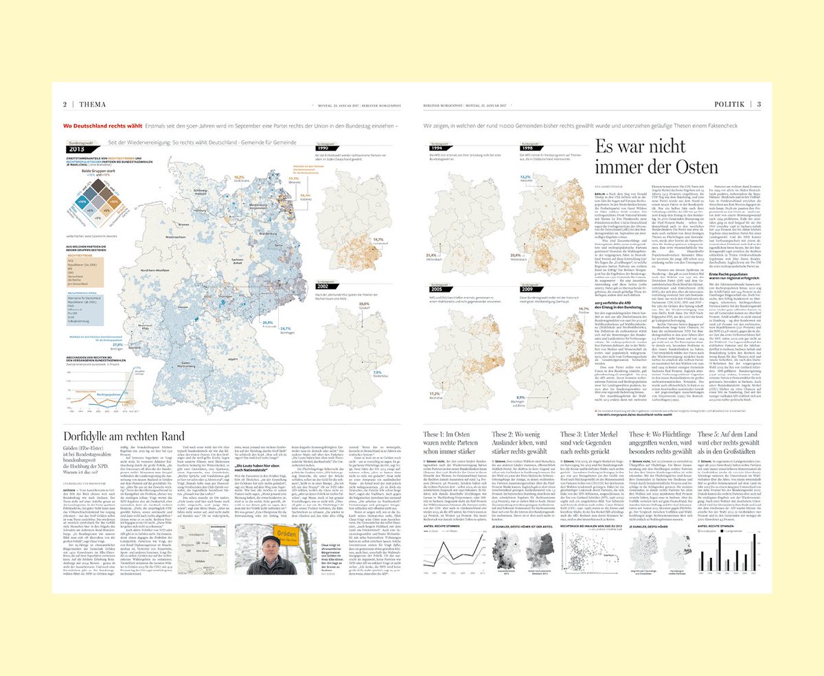 Best of Show Printed Award to Berliner Morgenpost for “It wasn’t always the East – where Germany votes for the far-right​” #Malofiej26