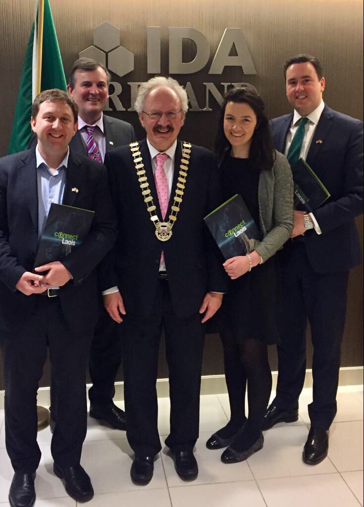 Representatives of Laois County Council meeting the IDA in New York today to promote investment into our county