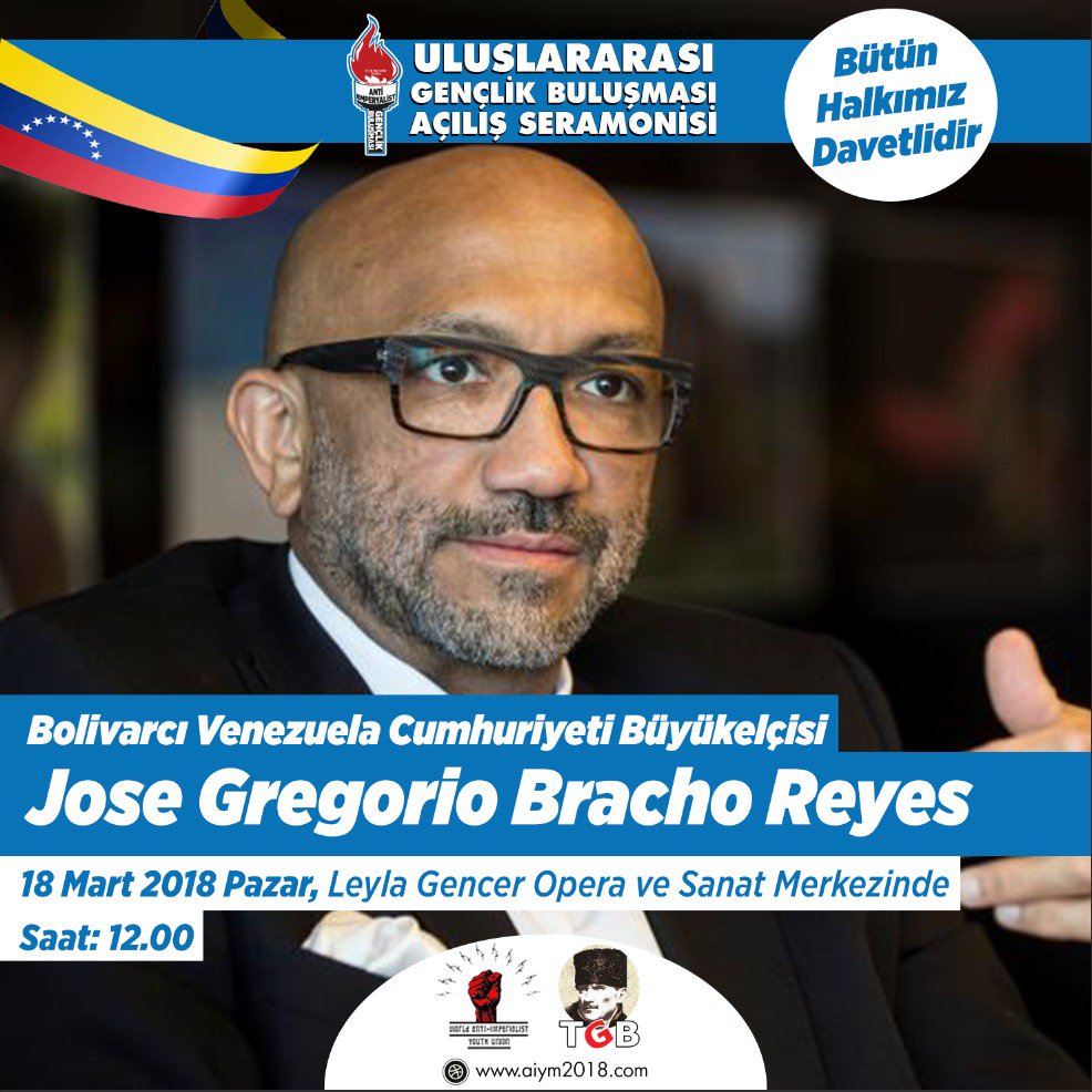 #DünyaGençliğiİstanbulda buluşuyor. 18 Mart'ta yüz milletle yüz yüze geliyoruz. TGB antiemperyalist dünya gençliğini birleştiriyor. Vatan Partisi Gen. Bşk. Doğu Perinçek ve önemli konuk konuşmacılar Türk Milletiyle buluşacak.
